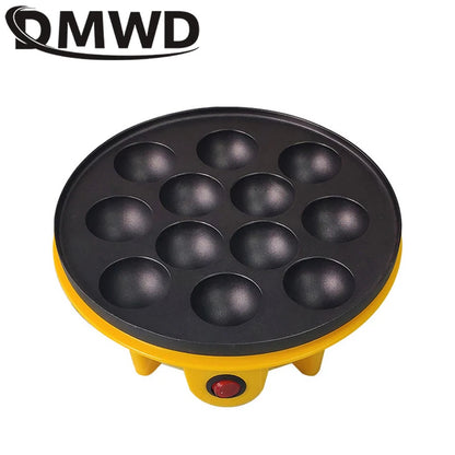 DMWD Electric Takoyaki Maker Household  Octopus Ball Grill Pan 12 Holes Mini Takoyaki Baking Machine Chibi Maruko Maker 220V