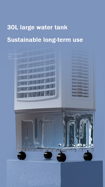 Singlecooled Air Conditioning Cooler 30L Large Water Tank Environmental Conditioning Silent Cooling Fan Industrial Water Chiller