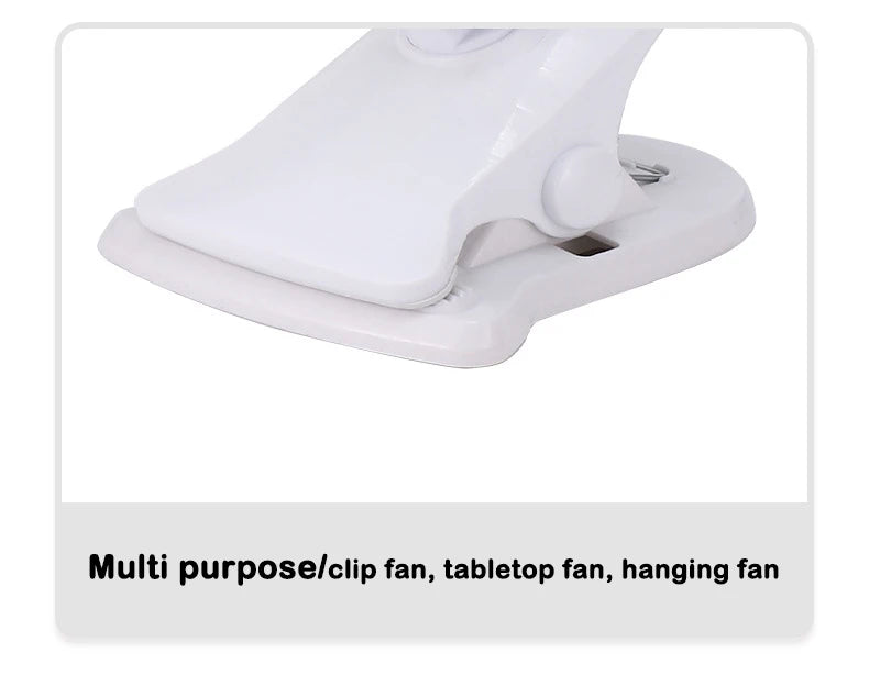 Home Desktop Clip Fan 5 Blades Mini Electric Wall Mounted Office Clamp Cooling Fans Student Dorm Bed Natural Wind Ventilation