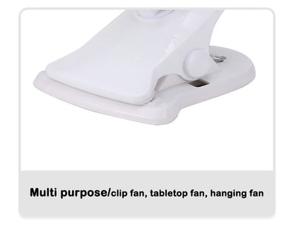 Home Desktop Clip Fan 5 Blades Mini Electric Wall Mounted Office Clamp Cooling Fans Student Dorm Bed Natural Wind Ventilation