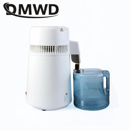 110V/220V Water Distiller 4L Stainless Steel Liner Adjustable Temperature Digital Control Distilled Purified Machine Dispenser