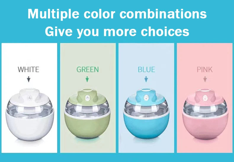 DMWD Household Electric Ice Cream Maker 600ml Automatic DIY Child Ice Cream Machine Frozen Yogurt Machine High Quality 220V