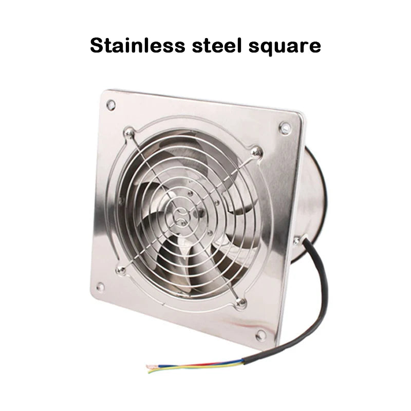 DMWD 4/6 Inch Kitchen Exhaust Fan Bathroom Wall Window Toilet Duct Booster Fans Ventilation Blower Exhauster Air Cleaning Vent