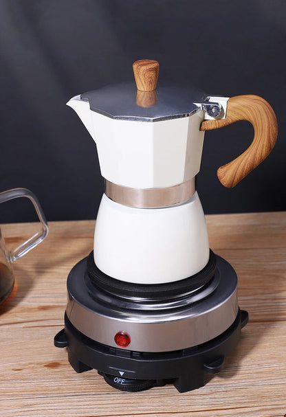 110V/220V Electric Mini Coffee Heater Milk Tea Mocha Heating Stove Hot Plate Multifunctional Cooking Pot Oven Furnace Cooker