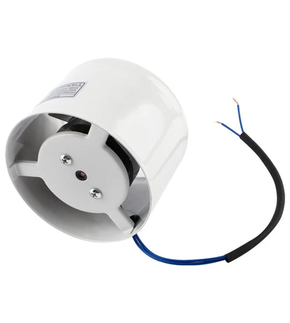 110V/220V Pipe Exhaust Fan Air Ventilator Metal Pipe Ventilation Exhaust Fan Extractor Bathroom Toilet Wall Fan Duct Fan 4-inch