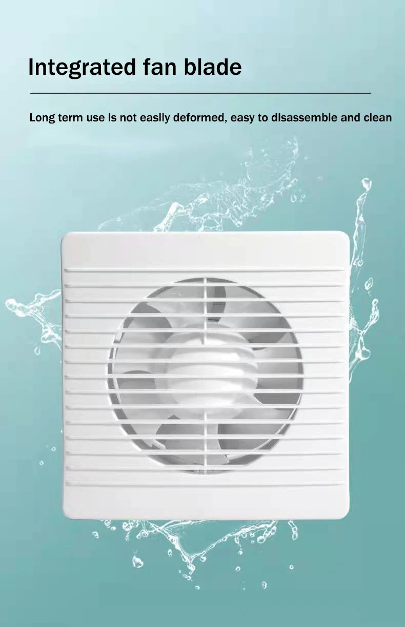 110V/220V Exhaust Fan 4/6/8 Inch Kitchen Toilet Ventilator Louver Window Exhaust Fan Air Ventilation Draft Blower  Exhauster