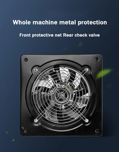 110V Pipe Exhaust Fan 4/6 Inches Air Ventilator Metal Pipe Ventilation Exhaust Fan Extractor Bathroom Toilet Wall Fan Duct Fan