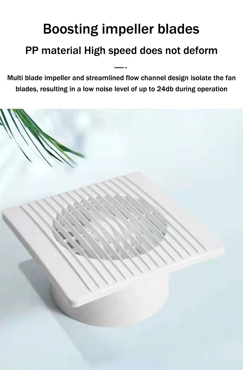 110V/220V Exhaust Fan 4/6/8 Inch Kitchen Toilet Ventilator Louver Window Exhaust Fan Air Ventilation Draft Blower  Exhauster