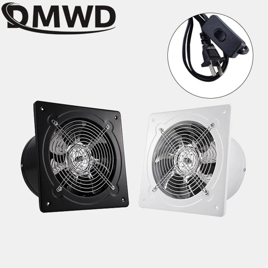110V Pipe Exhaust Fan 4/6 Inches Air Ventilator Metal Pipe Ventilation Exhaust Fan Extractor Bathroom Toilet Wall Fan Duct Fan