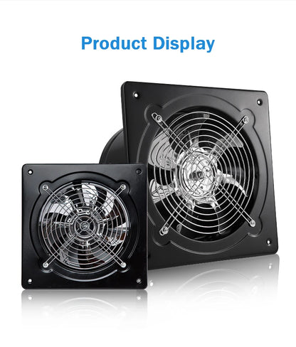 110V Pipe Exhaust Fan 4/6 Inches Air Ventilator Metal Pipe Ventilation Exhaust Fan Extractor Bathroom Toilet Wall Fan Duct Fan