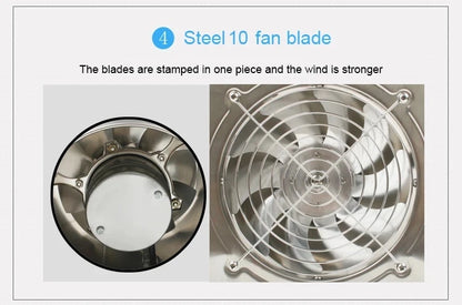 DMWD 4/6 Inch Kitchen Exhaust Fan Bathroom Wall Window Toilet Duct Booster Fans Ventilation Blower Exhauster Air Cleaning Vent