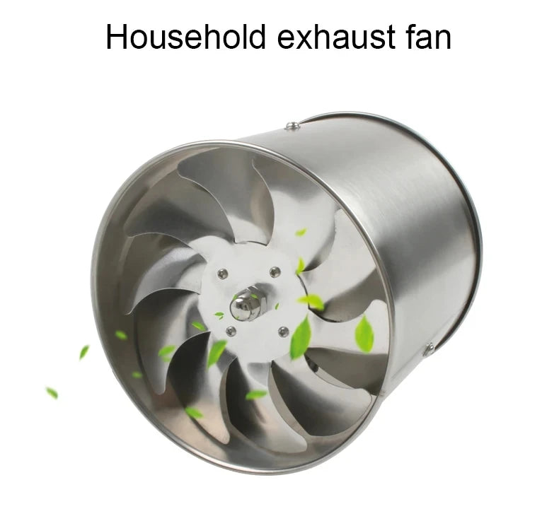 DMWD 4/6 Inch Kitchen Exhaust Fan Bathroom Wall Window Toilet Duct Booster Fans Ventilation Blower Exhauster Air Cleaning Vent