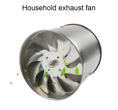 DMWD 4/6 Inch Kitchen Exhaust Fan Bathroom Wall Window Toilet Duct Booster Fans Ventilation Blower Exhauster Air Cleaning Vent