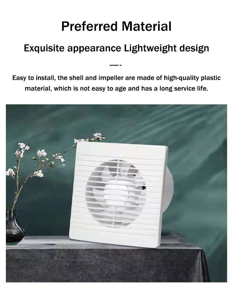 110V/220V Exhaust Fan 4/6/8 Inch Kitchen Toilet Ventilator Louver Window Exhaust Fan Air Ventilation Draft Blower  Exhauster