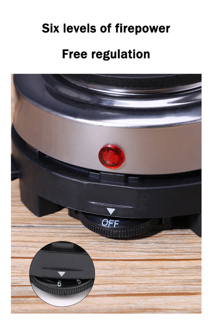 110V/220V Electric Mini Coffee Heater Milk Tea Mocha Heating Stove Hot Plate Multifunctional Cooking Pot Oven Furnace Cooker