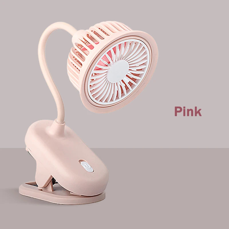 DMWD Portable Mini Hand Clip Fan USB Quiet Desktop Electric Fan High Quality Student Dormitory Cooling Ventilador fan Air Cooler