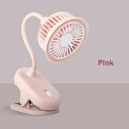 DMWD Portable Mini Hand Clip Fan USB Quiet Desktop Electric Fan High Quality Student Dormitory Cooling Ventilador fan Air Cooler