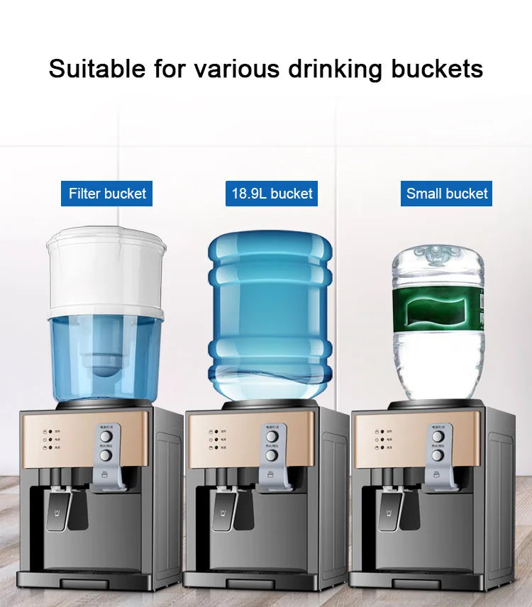Electric Water Dispenser Desktop Drinking Fountain Cold & Hot Warm Water Cooler Heater Home Office Hostel Coffee Tea Bar Helper