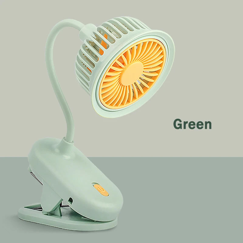 DMWD Portable Mini Hand Clip Fan USB Quiet Desktop Electric Fan High Quality Student Dormitory Cooling Ventilador fan Air Cooler