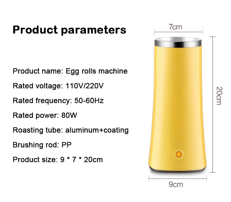 110V/220V Automatic Rising Electric Egg Roll Maker Cup Breakfast Single Omelette Master Fried Eggs Sausage Roller Boiler Machine
