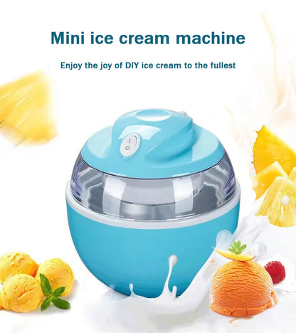 DMWD Household Electric Ice Cream Maker 600ml Automatic DIY Child Ice Cream Machine Frozen Yogurt Machine High Quality 220V