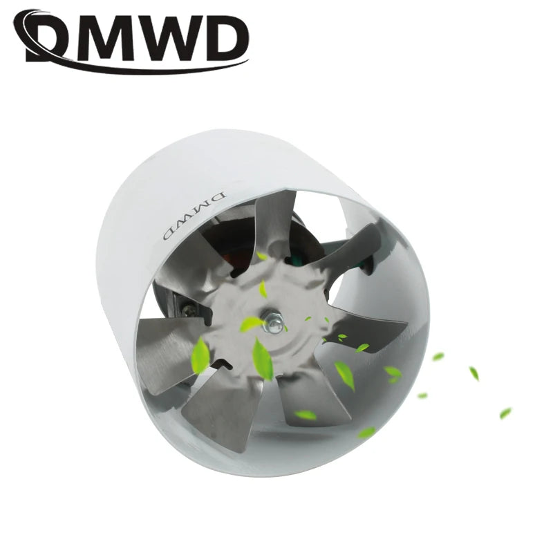 20W 4 Inch Duct Blower Air Ventilator Kitchen Toilet Wall Exhaust Fan 4" Bathroom Window 100MM Metal Pipe Exhauster Access 220V