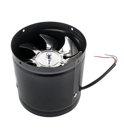 110V/220V Pipe Exhaust Fan Air Ventilator Metal Pipe Ventilation Exhaust Fan Extractor Bathroom Toilet Wall Fan Duct Fan 4-inch