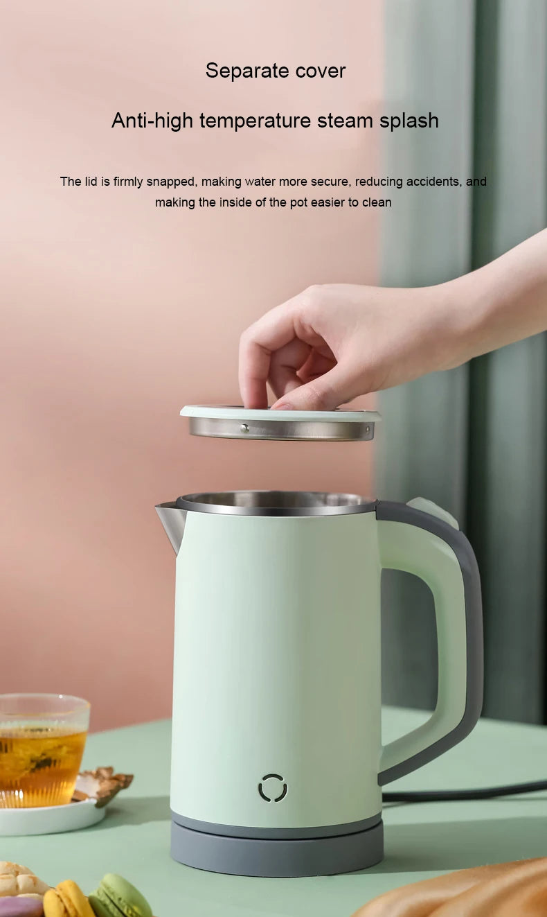 0.8L Travel Electric Kettle MINI Boiling Teapot Cup Heater Portable Stainless Steel Hot Water Quick Heating Pot Boiler 110V/220V