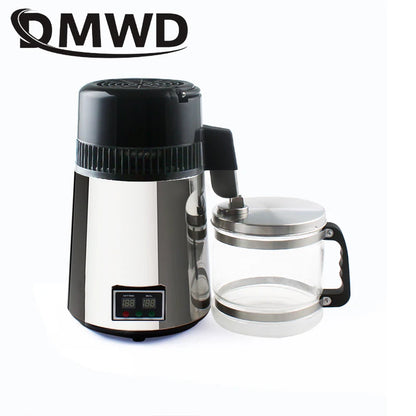 110V/220V Water Distiller 4L Stainless Steel Liner Adjustable Temperature Digital Control Distilled Purified Machine Dispenser