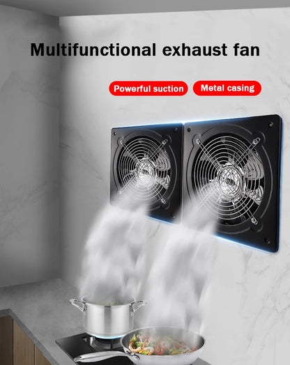 110V Pipe Exhaust Fan 4/6 Inches Air Ventilator Metal Pipe Ventilation Exhaust Fan Extractor Bathroom Toilet Wall Fan Duct Fan
