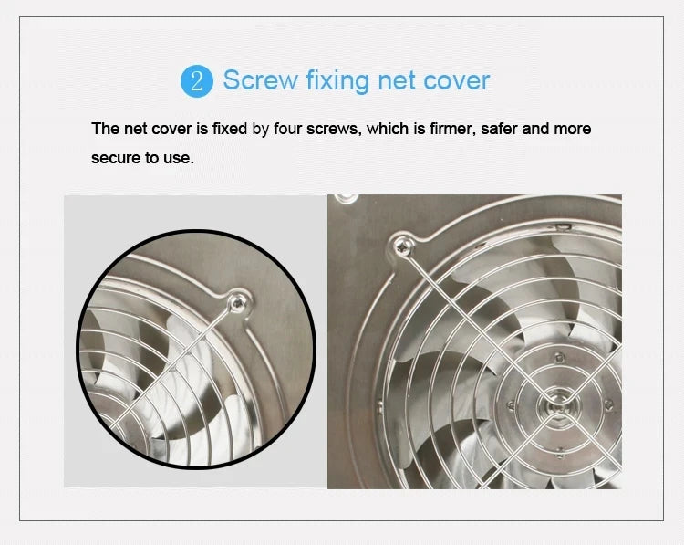 DMWD 4/6 Inch Kitchen Exhaust Fan Bathroom Wall Window Toilet Duct Booster Fans Ventilation Blower Exhauster Air Cleaning Vent