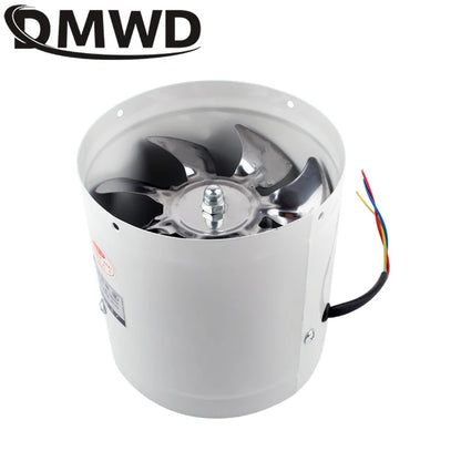 110V/220V Pipe Exhaust Fan Air Ventilator Metal Pipe Ventilation Exhaust Fan Extractor Bathroom Toilet Wall Fan Duct Fan 4-inch