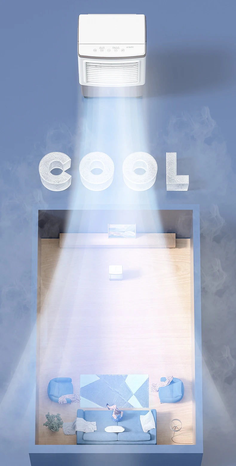 Singlecooled Air Conditioning Cooler 30L Large Water Tank Environmental Conditioning Silent Cooling Fan Industrial Water Chiller