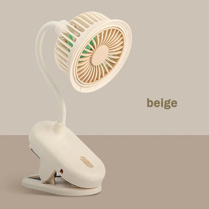DMWD Portable Mini Hand Clip Fan USB Quiet Desktop Electric Fan High Quality Student Dormitory Cooling Ventilador fan Air Cooler