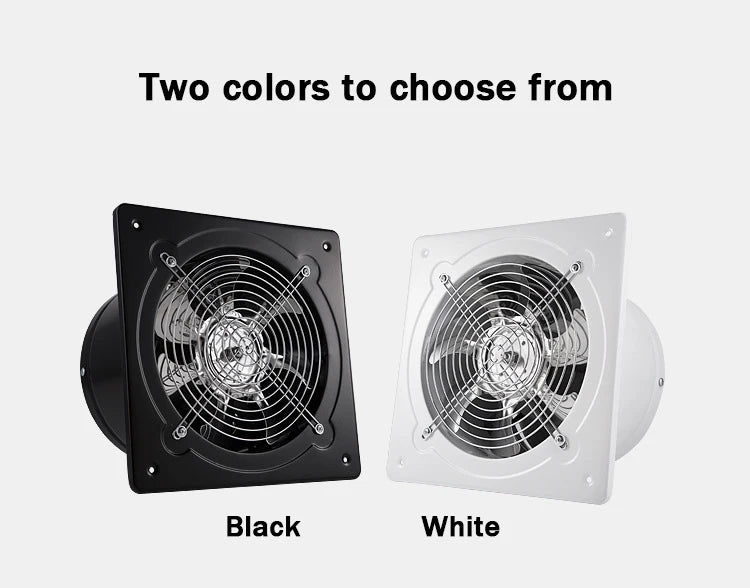 110V Pipe Exhaust Fan 4/6 Inches Air Ventilator Metal Pipe Ventilation Exhaust Fan Extractor Bathroom Toilet Wall Fan Duct Fan