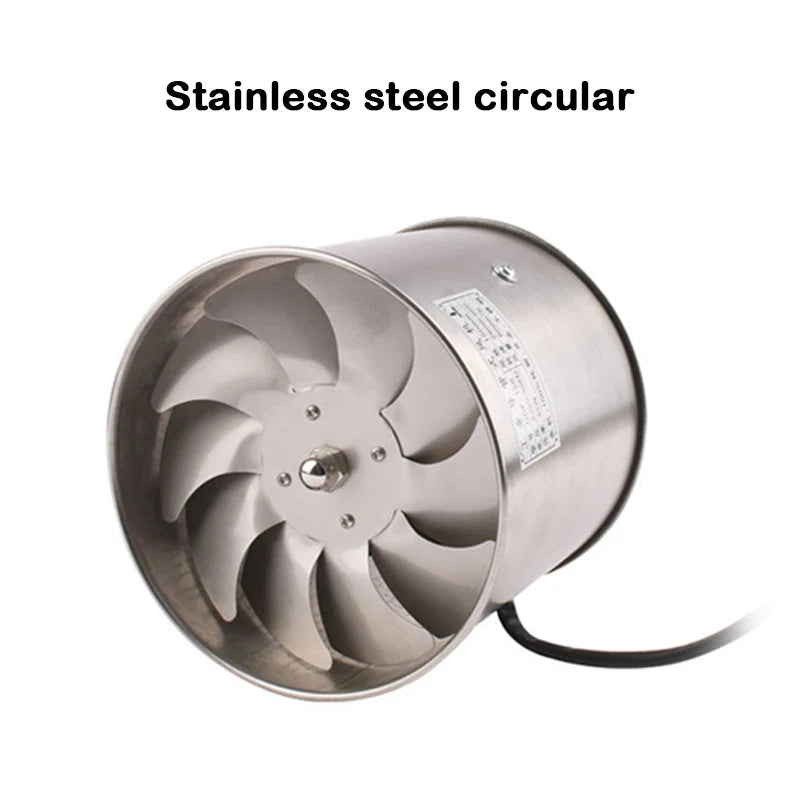DMWD 4/6 Inch Kitchen Exhaust Fan Bathroom Wall Window Toilet Duct Booster Fans Ventilation Blower Exhauster Air Cleaning Vent