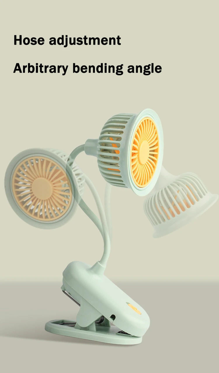 DMWD Portable Mini Hand Clip Fan USB Quiet Desktop Electric Fan High Quality Student Dormitory Cooling Ventilador fan Air Cooler