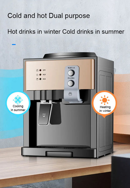 Electric Water Dispenser Desktop Drinking Fountain Cold & Hot Warm Water Cooler Heater Home Office Hostel Coffee Tea Bar Helper