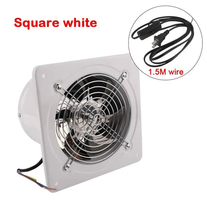 110V Pipe Exhaust Fan 4/6 Inches Air Ventilator Metal Pipe Ventilation Exhaust Fan Extractor Bathroom Toilet Wall Fan Duct Fan