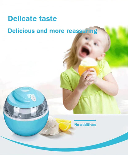 DMWD Household Electric Ice Cream Maker 600ml Automatic DIY Child Ice Cream Machine Frozen Yogurt Machine High Quality 220V