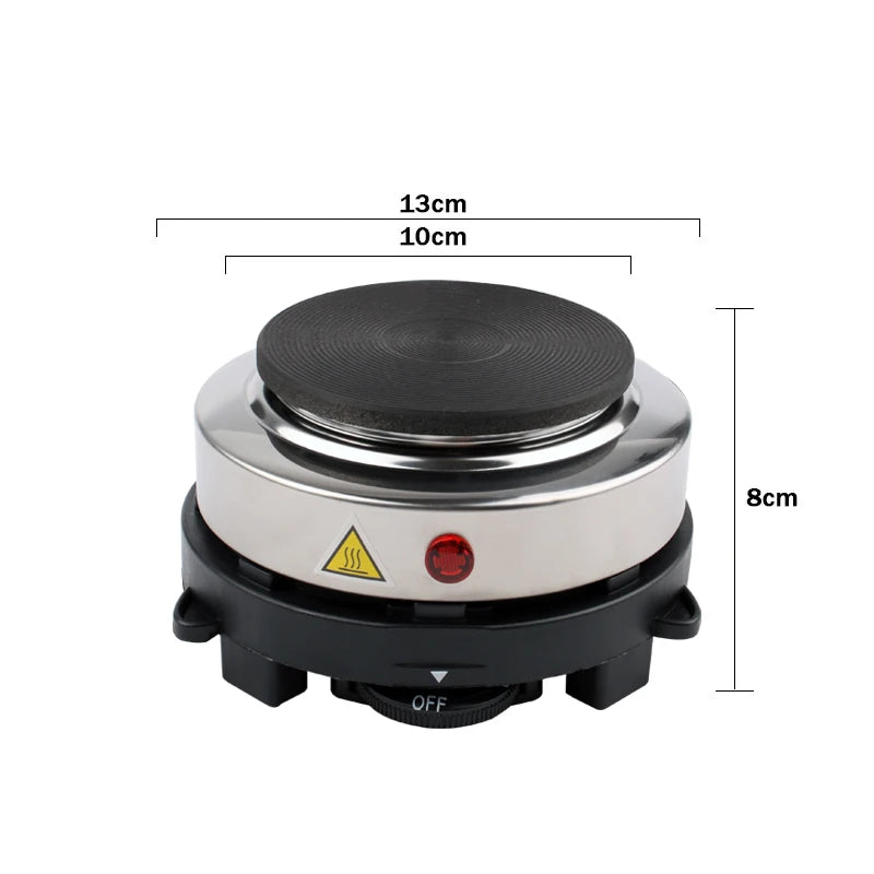 110V/220V Electric Mini Coffee Heater Milk Tea Mocha Heating Stove Hot Plate Multifunctional Cooking Pot Oven Furnace Cooker