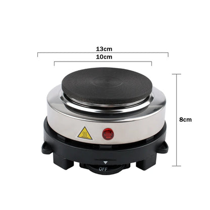 110V/220V Electric Mini Coffee Heater Milk Tea Mocha Heating Stove Hot Plate Multifunctional Cooking Pot Oven Furnace Cooker