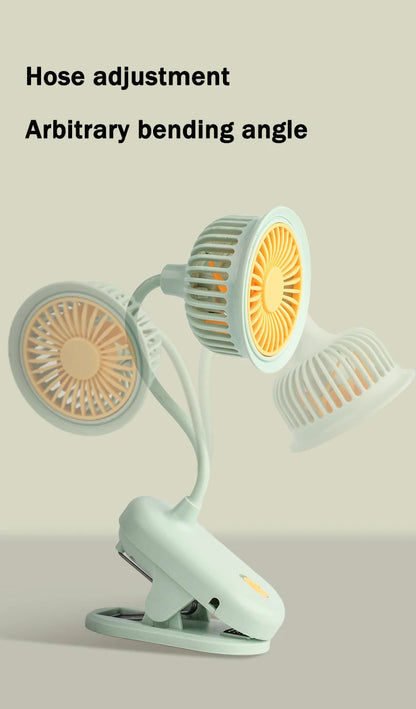 DMWD Portable Mini Hand Clip Fan USB Quiet Desktop Electric Fan High Quality Student Dormitory Cooling Ventilador fan Air Cooler