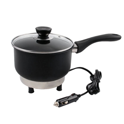 Multicooker For Car Truck 12V 24V Electric Frying Pan Cooking Skillet Mini Rice Cooker Soup Hotpot Heater Travel Food Boiler