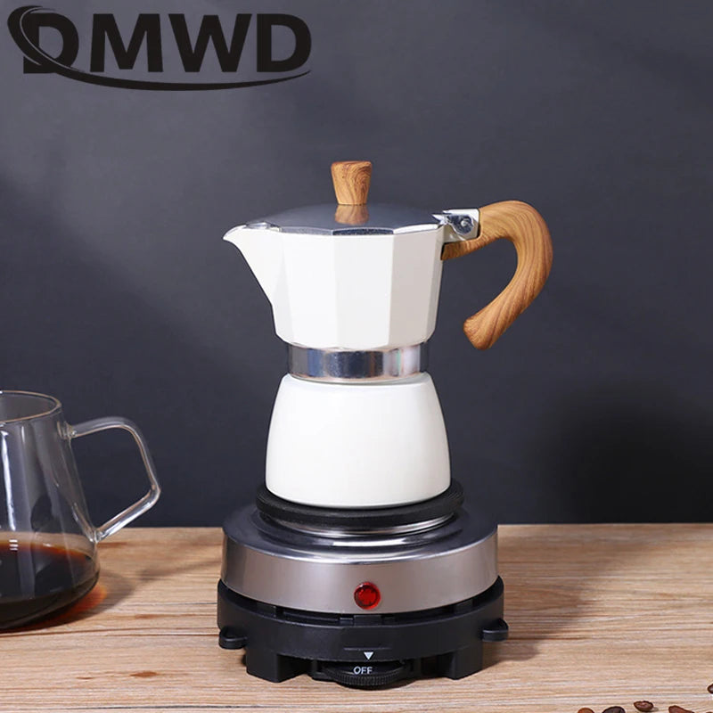 110V/220V Electric Mini Coffee Heater Milk Tea Mocha Heating Stove Hot Plate Multifunctional Cooking Pot Oven Furnace Cooker