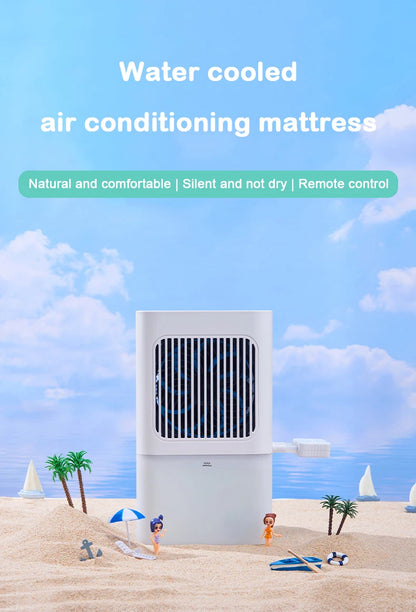 DMWD Water Cooling Mattress Water Circulation Refrigeration Mattres Water-cooled Pad Heat Dissipatio Bed Sofa Cushion Cooler Fan