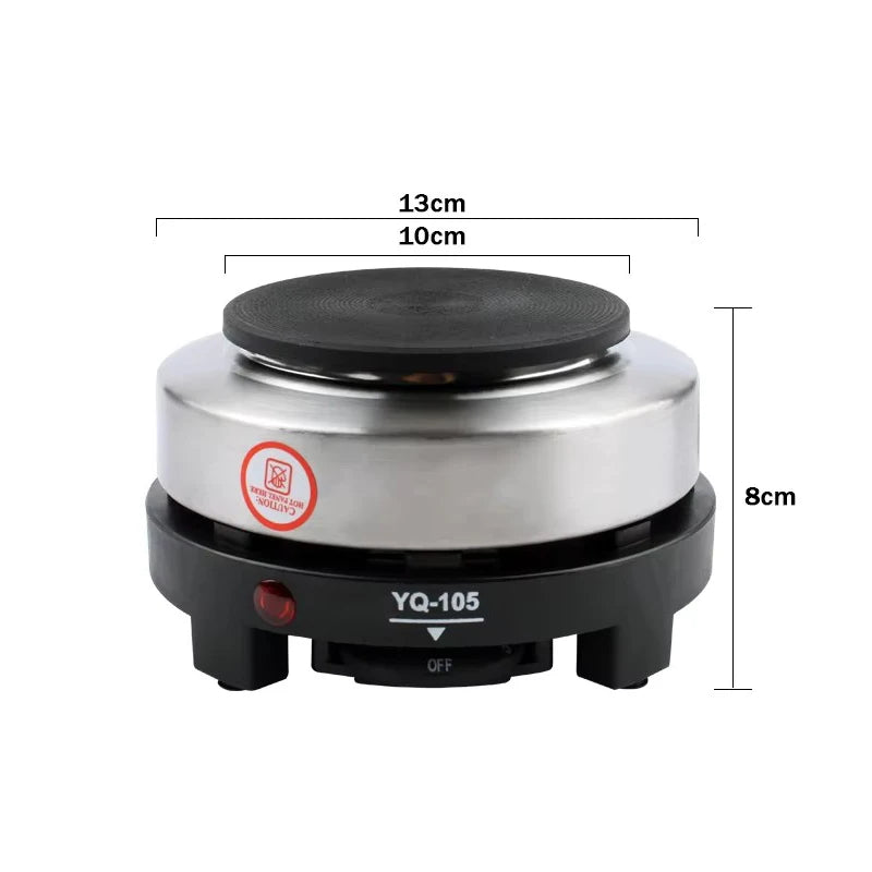 110V/220V Electric Mini Coffee Heater Milk Tea Mocha Heating Stove Hot Plate Multifunctional Cooking Pot Oven Furnace Cooker