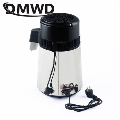 110V/220V Water Distiller 4L Stainless Steel Liner Adjustable Temperature Digital Control Distilled Purified Machine Dispenser